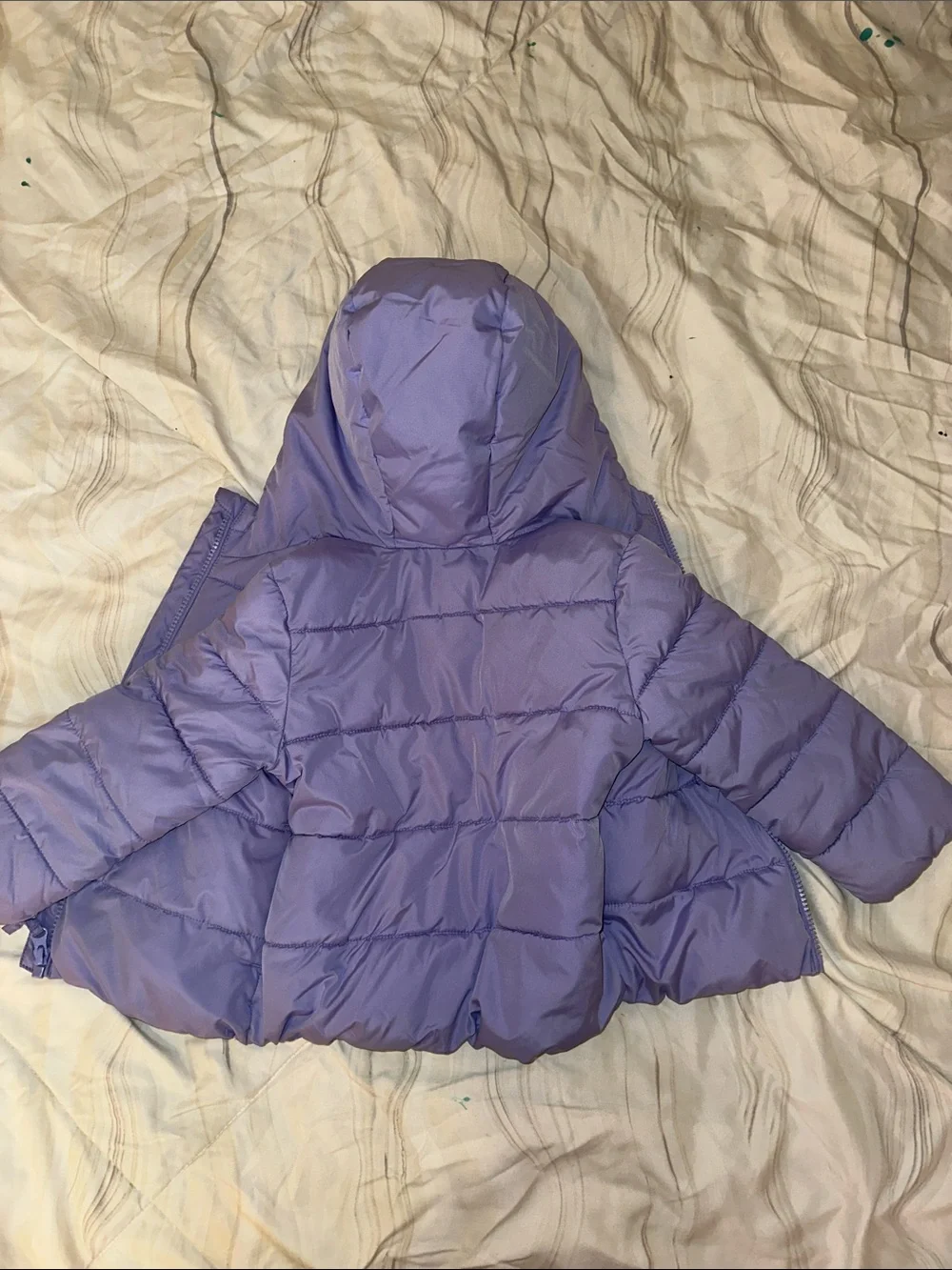 The Children's Place Lavender Hooded Puffer Jacket for Kids